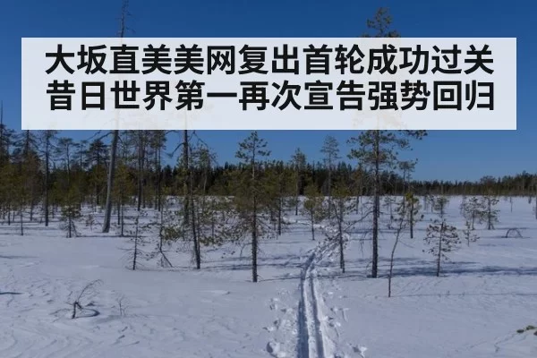 大坂直美美网复出首轮成功过关 昔日世界第一再次宣告强势回归